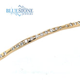 14kt Yellow Gold Diamond Bangle Bracelet